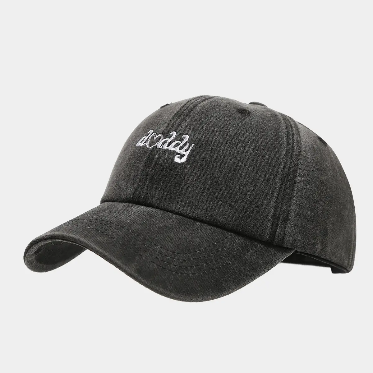New Mama Daddy Embroidered Black Baseball Cap — feature 10