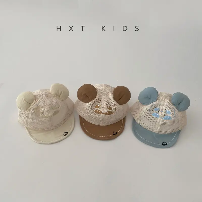 Baby Bear Brim Cap Soft Mesh Summer Cap - Image 6
