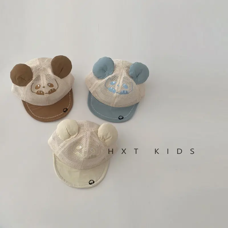 Baby Bear Brim Cap Soft Mesh Summer Cap - Image 7