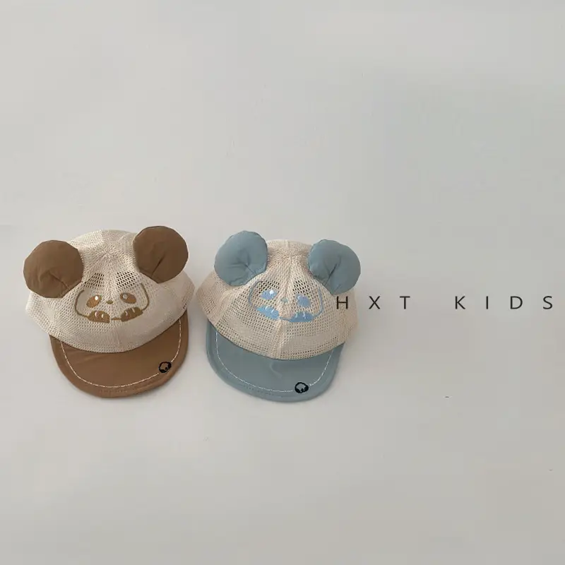 Baby Bear Brim Cap Soft Mesh Summer Cap - Image 8