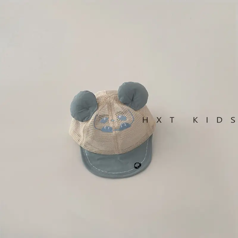 Baby Bear Brim Cap Soft Mesh Summer Cap - Image 3