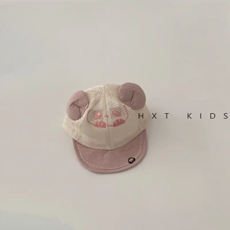 Baby Bear Brim Cap Soft Mesh Summer Cap - Image 4