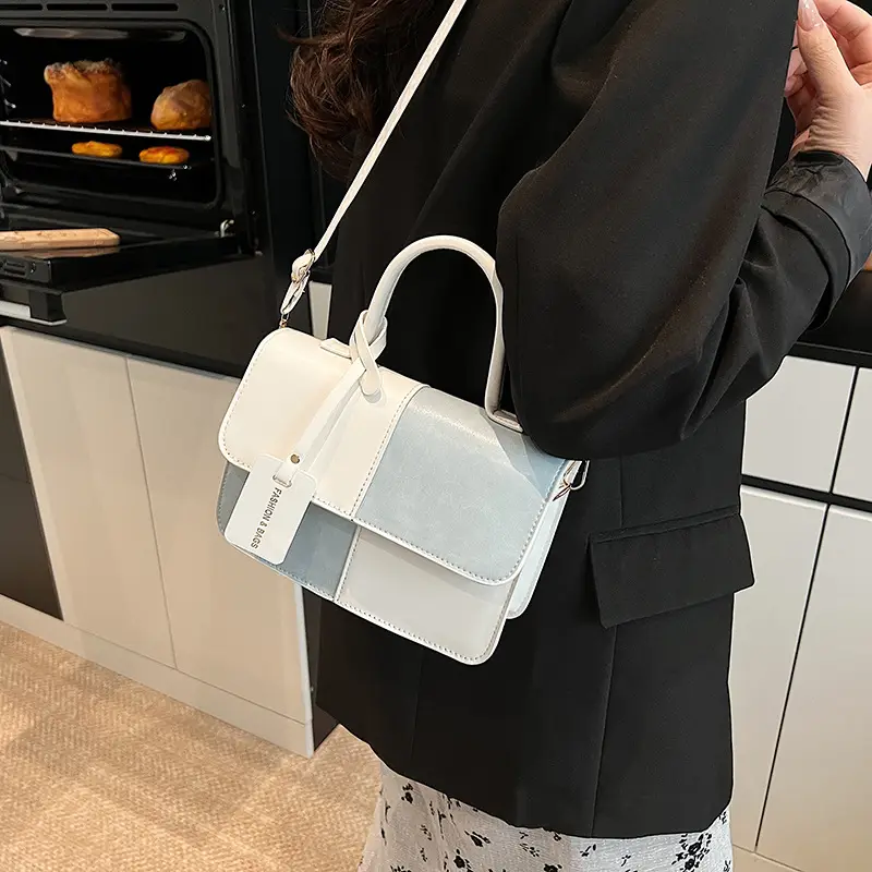 Women's Korean Style Contrast Color Shoulder Bag - Image 6