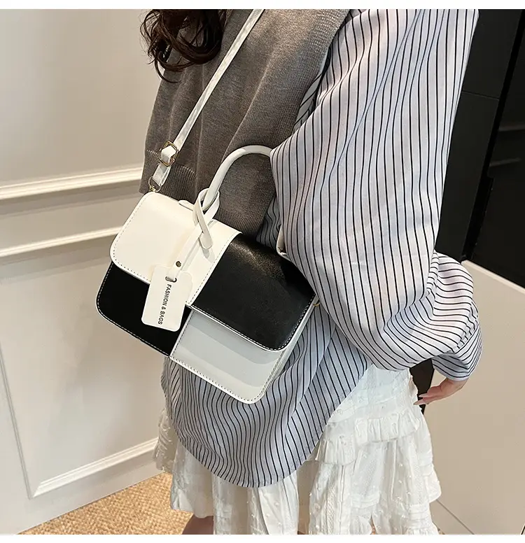 Women's Korean Style Contrast Color Shoulder Bag — feature 19