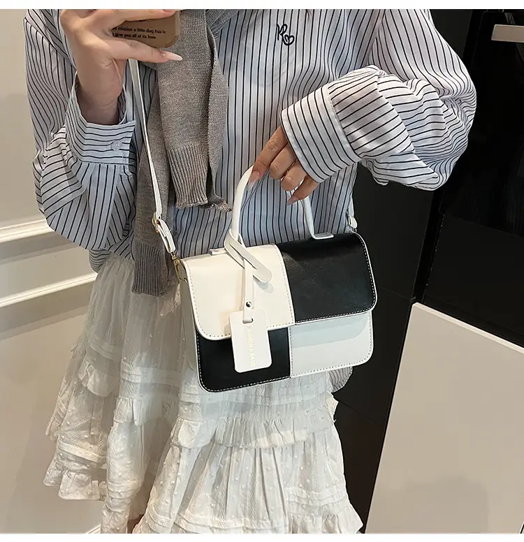Women's Korean Style Contrast Color Shoulder Bag — feature 20