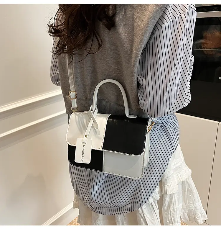 Women's Korean Style Contrast Color Shoulder Bag — feature 21