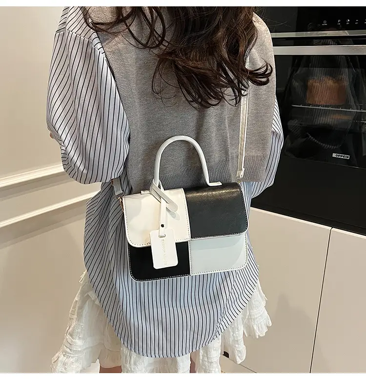 Women's Korean Style Contrast Color Shoulder Bag — feature 22