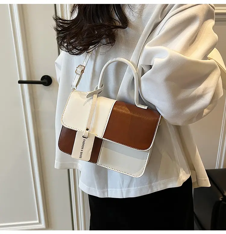 Women's Korean Style Contrast Color Shoulder Bag — feature 24