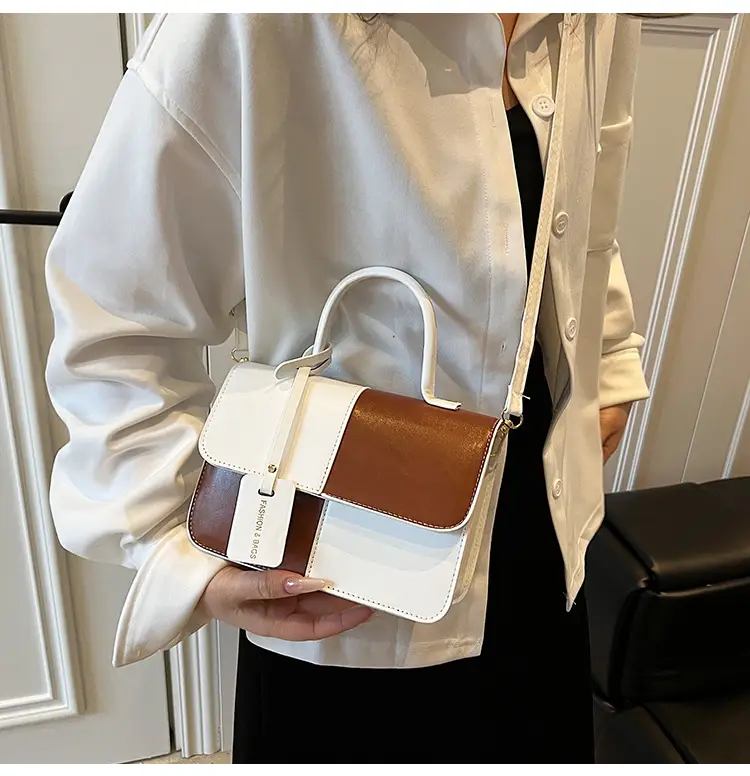 Women's Korean Style Contrast Color Shoulder Bag — feature 25