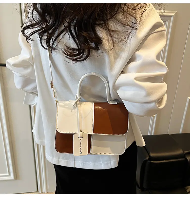 Women's Korean Style Contrast Color Shoulder Bag — feature 26
