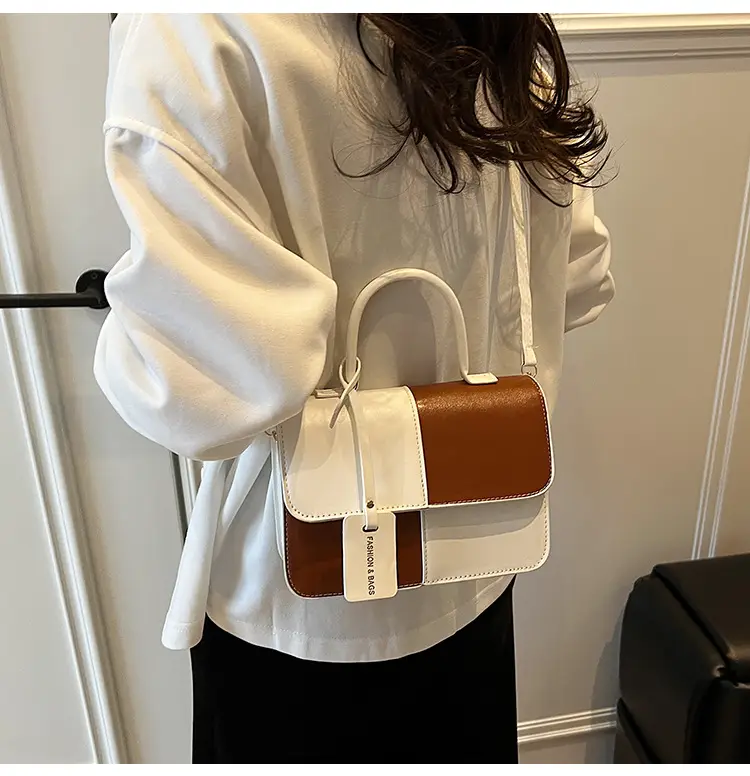 Women's Korean Style Contrast Color Shoulder Bag — feature 27