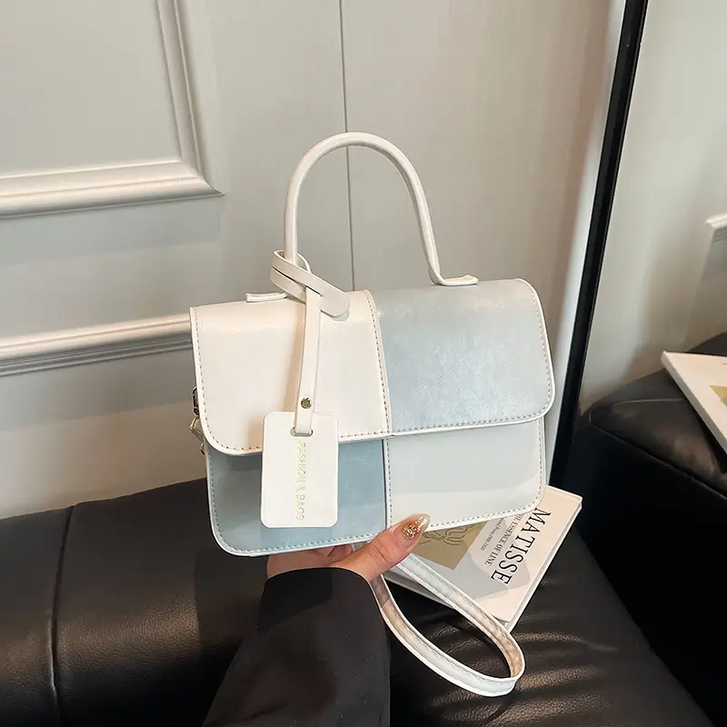 Women's Korean Style Contrast Color Shoulder Bag - Image 2