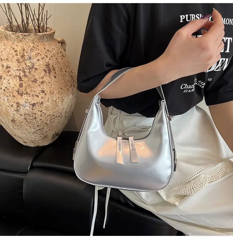 2026 Women Patent Leather Shoulder Bag Maroon — feature 16