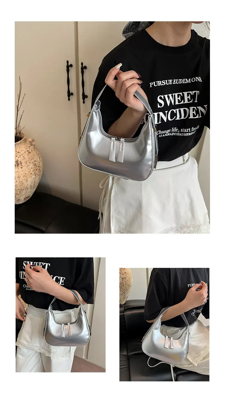 2026 Women Patent Leather Shoulder Bag Maroon — feature 4