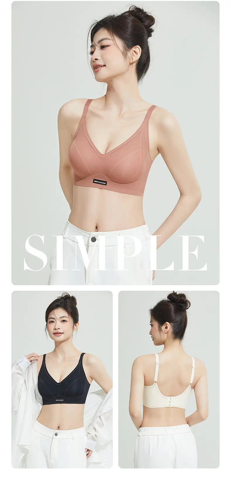 Women's Wire-Free Jelly Underwear Bra for Small Breasts — feature 14