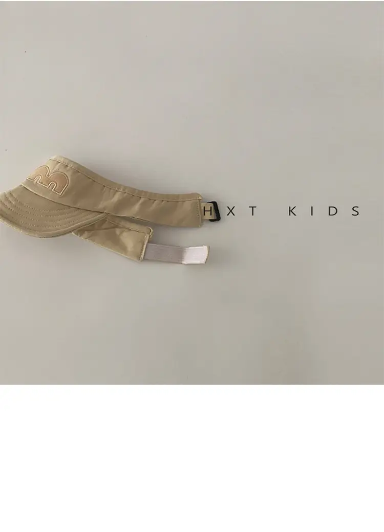 Baby's M-Letter Embroidered Black Visor Cap β feature 12