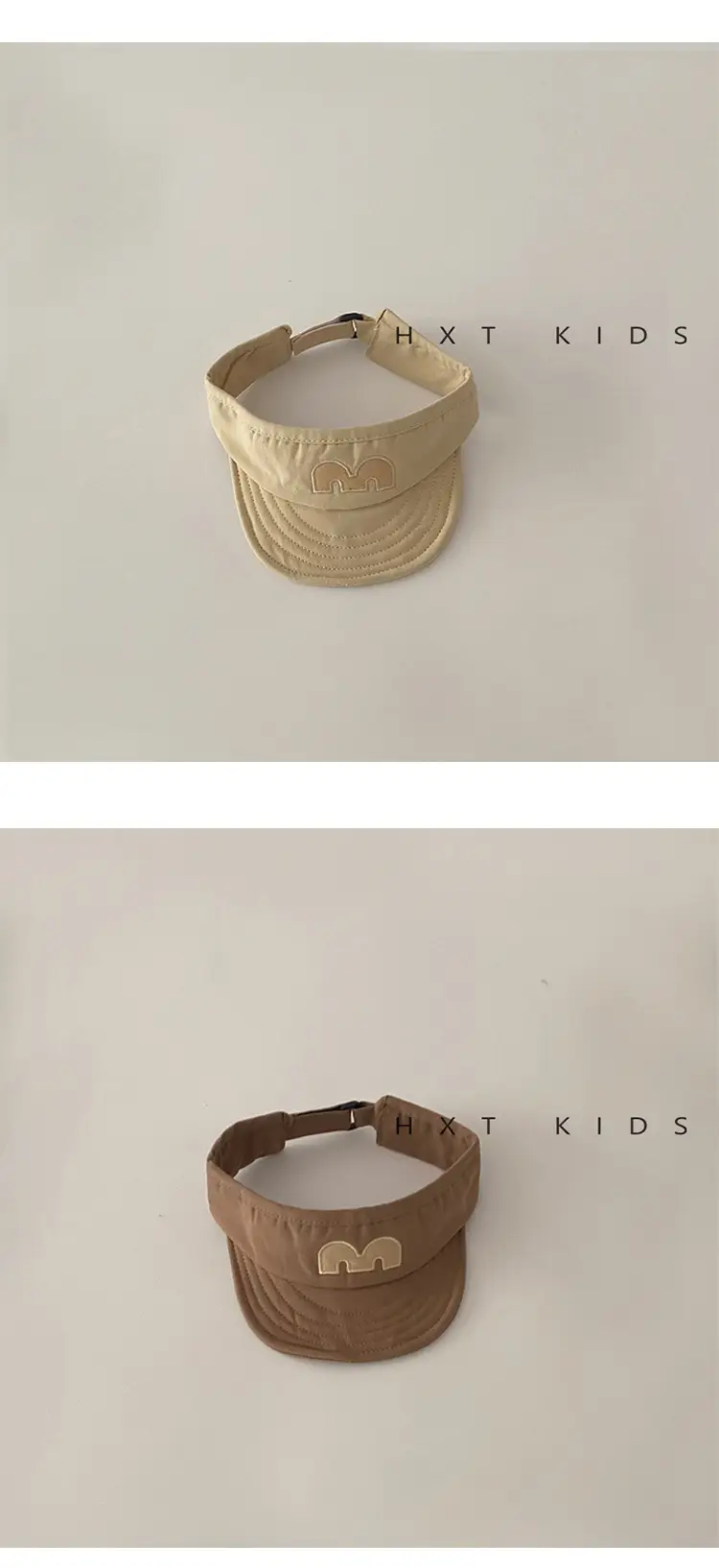 Baby's M-Letter Embroidered Black Visor Cap β feature 8