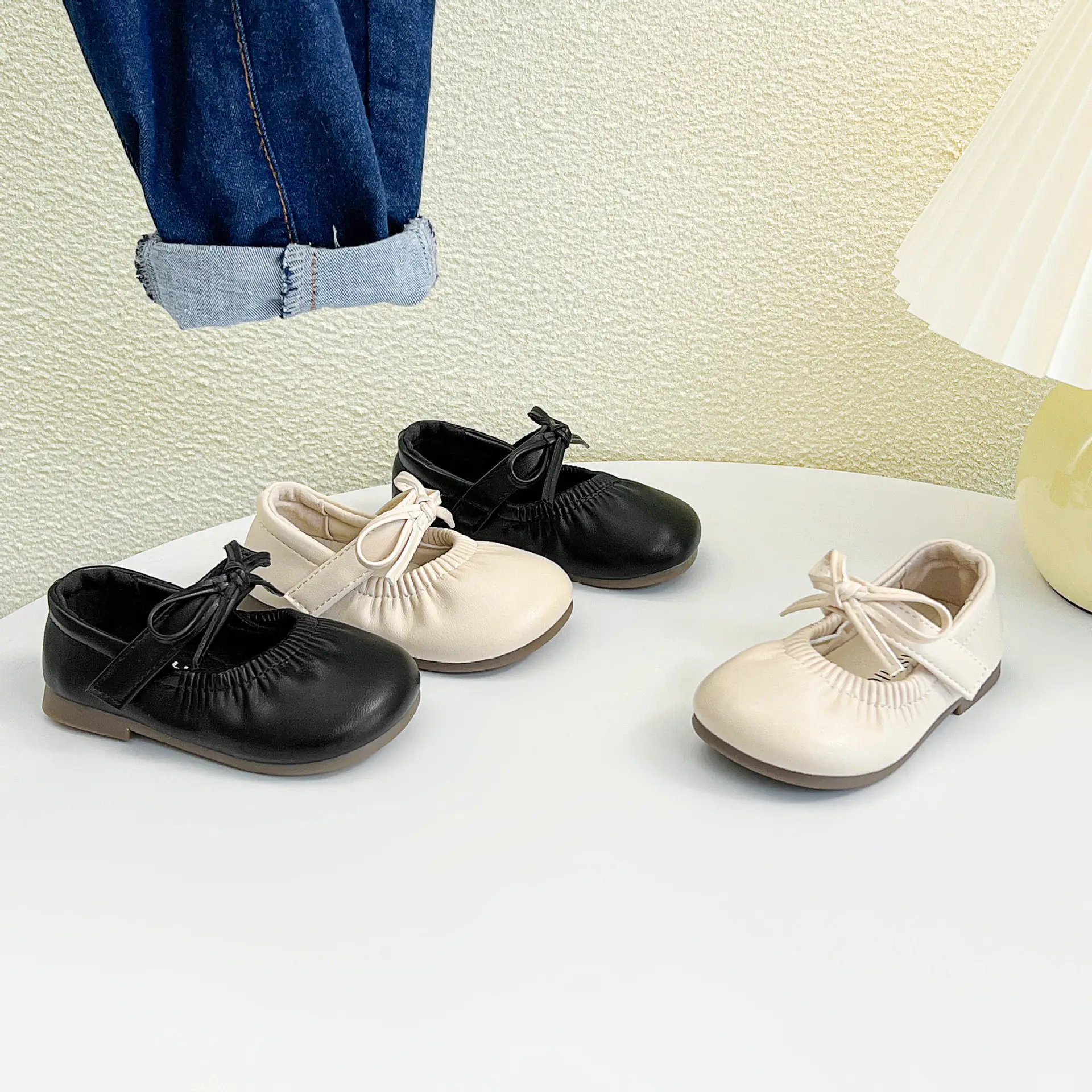 Baby Shoes One Year Old Leather Toddler Soft Sole — feature 1