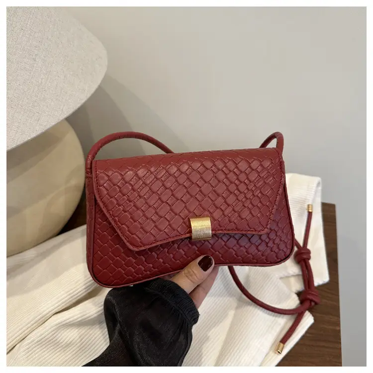 White Croc Embroidered Women's Lock Commuter Bag — feature 24
