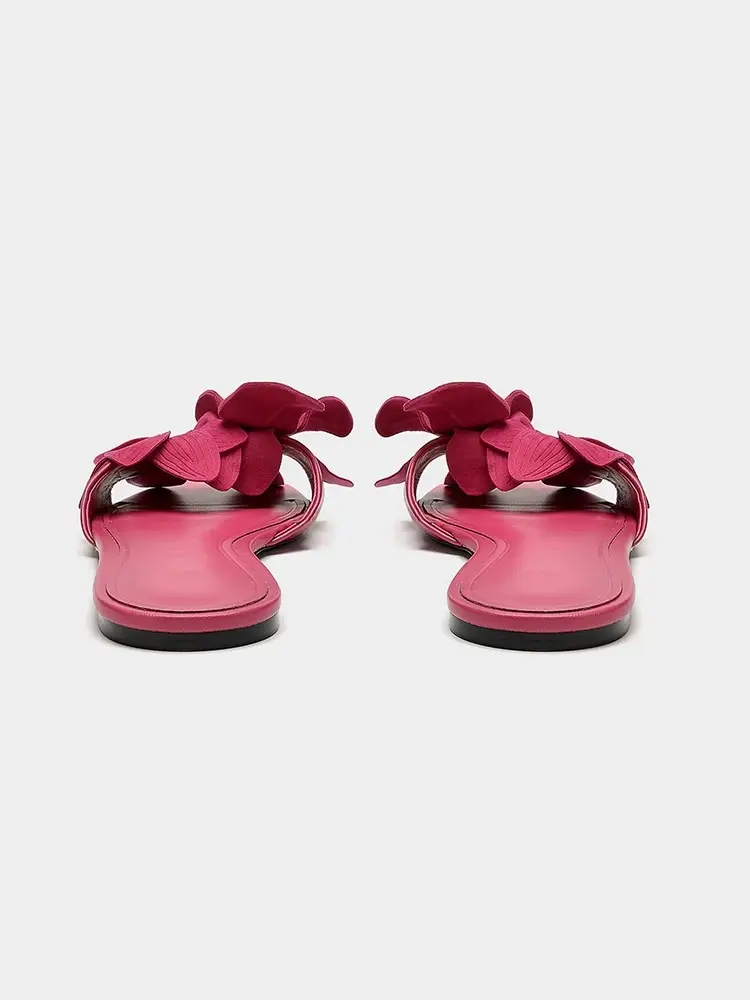 Rose Red Petal Open-Toe Slippers Women 2025 — feature 4