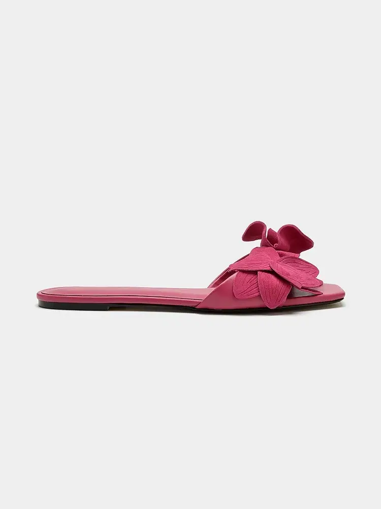 Rose Red Petal Open-Toe Slippers Women 2025 — feature 6