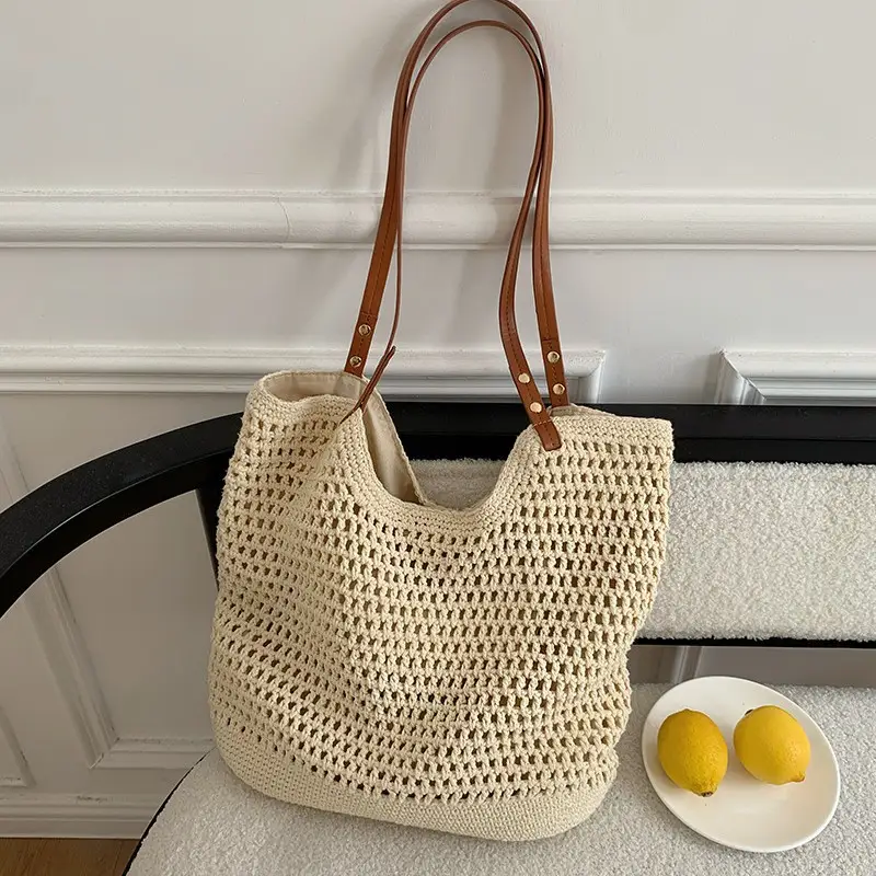 New Hollow Mesh Shoulder Bag for Beach Travel
