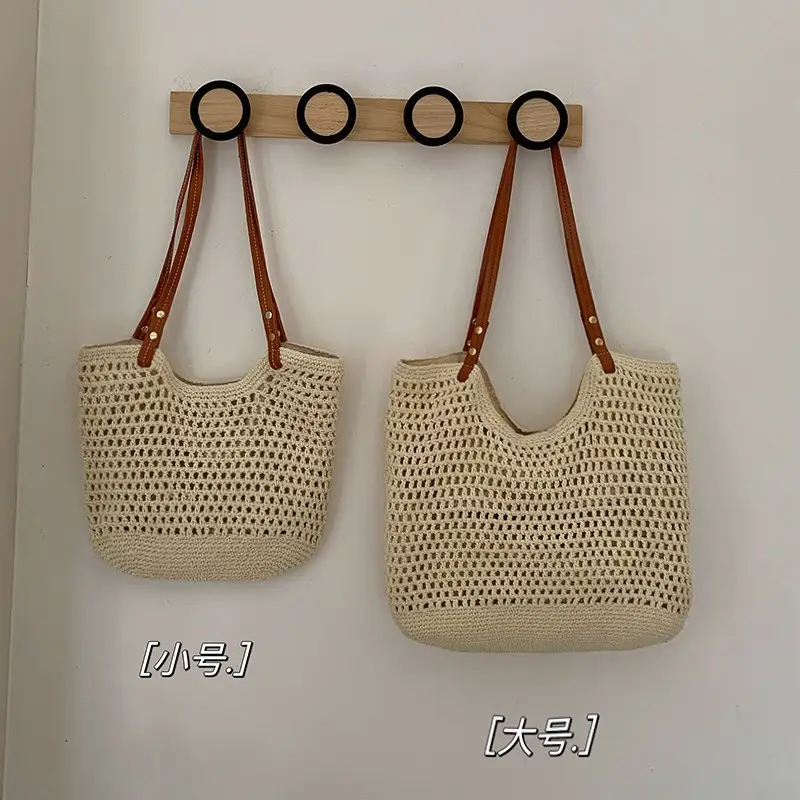 New Hollow Mesh Shoulder Bag for Beach Travel