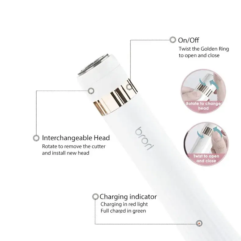 3-in-1 Electric Hair Shaver for Women