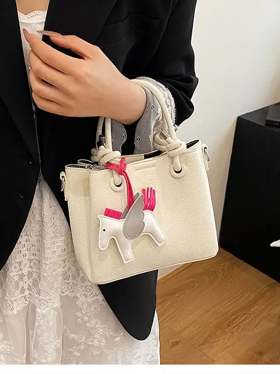Women Crossbody Bag Rabbit Design Beige 2026 - Image 6