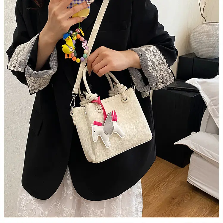 Women Crossbody Bag Rabbit Design Beige 2026 — feature 11