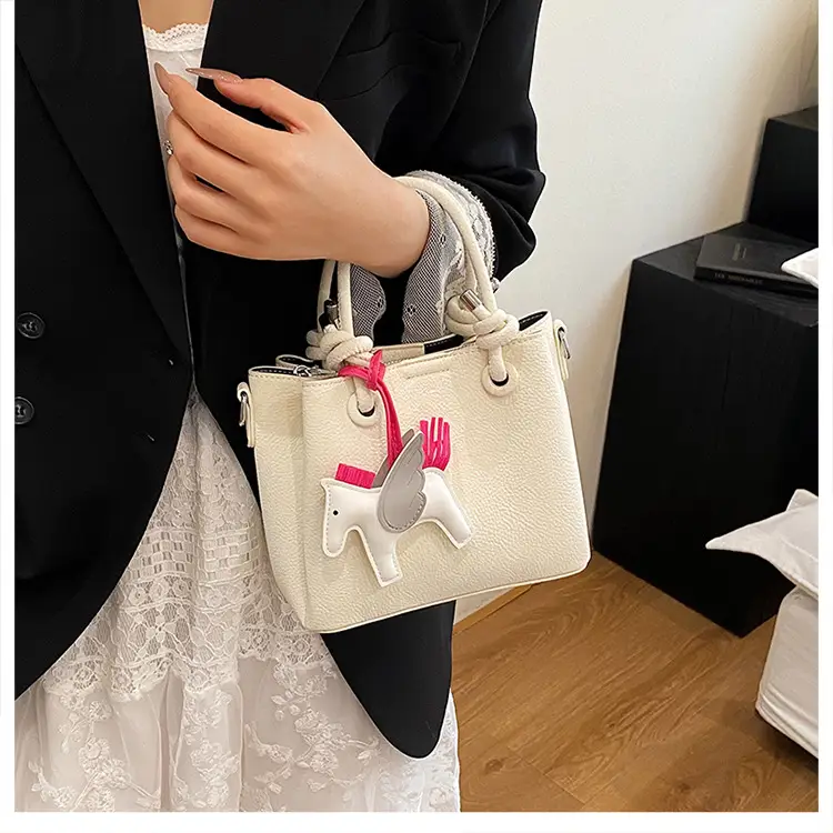 Women Crossbody Bag Rabbit Design Beige 2026 — feature 12