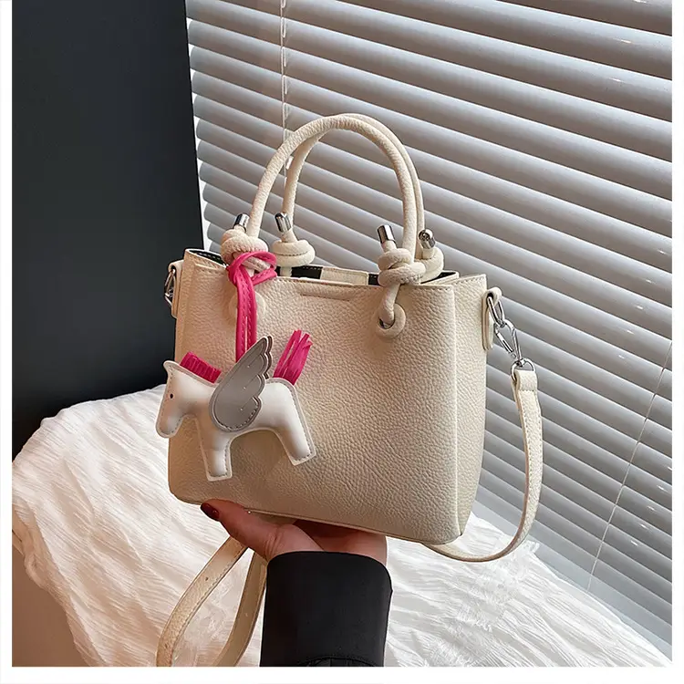 Women Crossbody Bag Rabbit Design Beige 2026 — feature 37