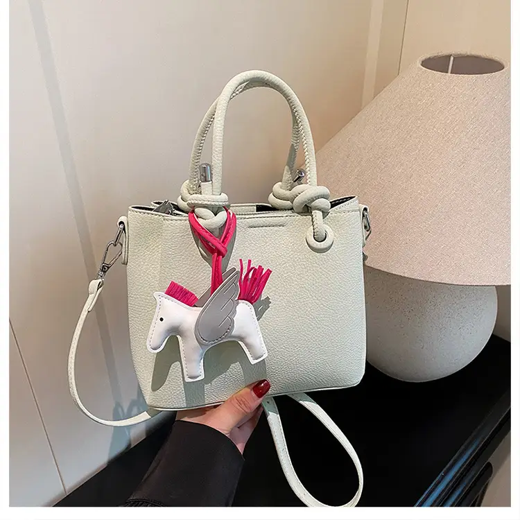Women Crossbody Bag Rabbit Design Beige 2026 - Image 3