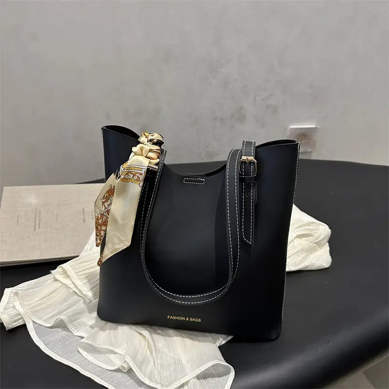 Brown Leather Shoulder Bag for Women Large Capacity - Image 8