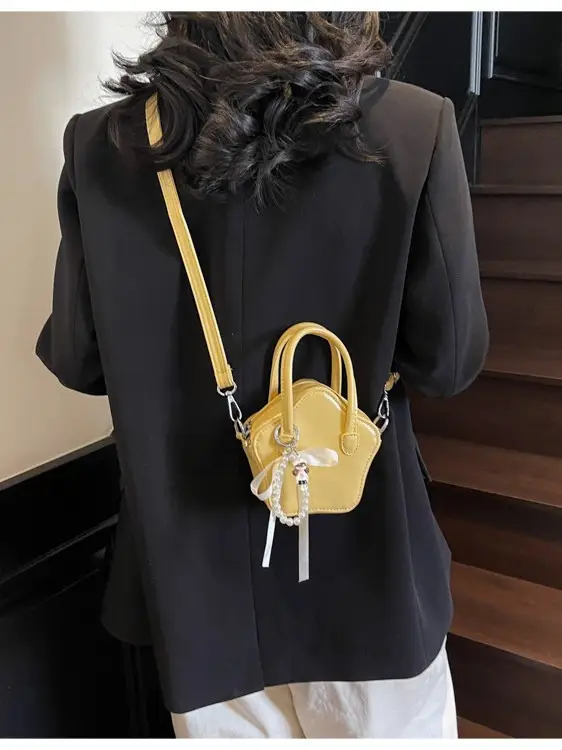 Cute Pearl-Decorated Mini Crossbody Bag for Women - Image 8