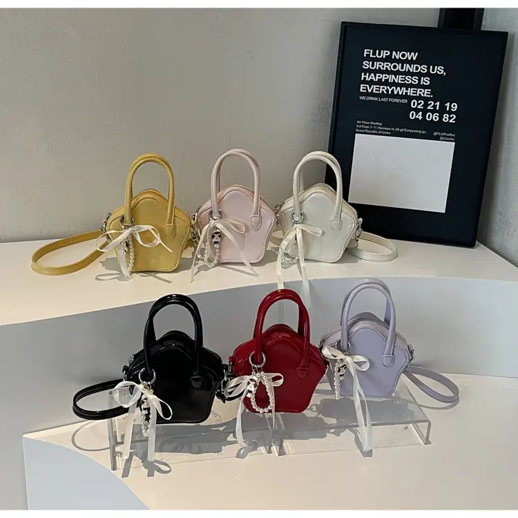 Cute Pearl-Decorated Mini Crossbody Bag for Women — feature 1