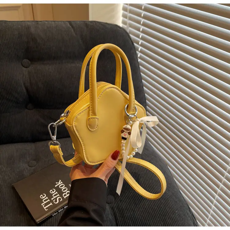 Cute Pearl-Decorated Mini Crossbody Bag for Women