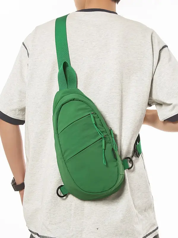 Orange Crossbody Bag for Men Women 2025 Lightweight Nylon Travel Luggage - Image 10