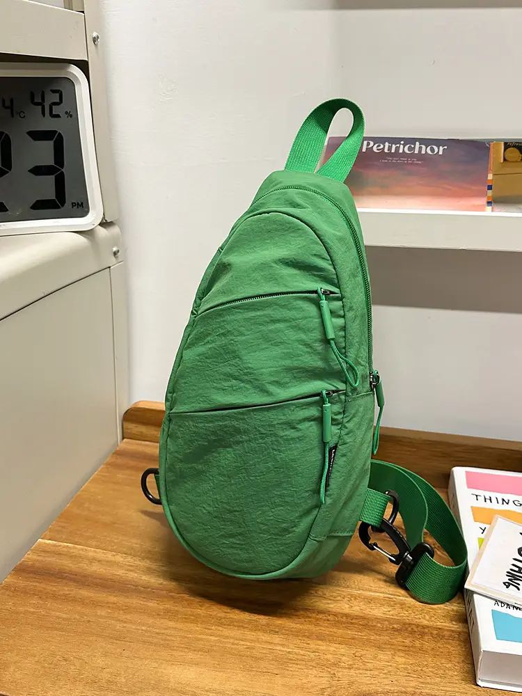 Orange Crossbody Bag for Men Women 2025 Lightweight Nylon Travel Luggage - Image 3