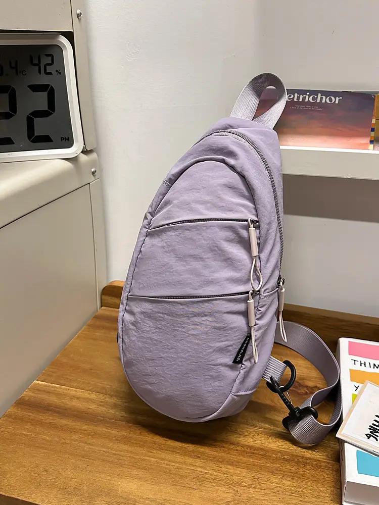 Orange Crossbody Bag for Men Women 2025 Lightweight Nylon Travel Luggage - Image 6