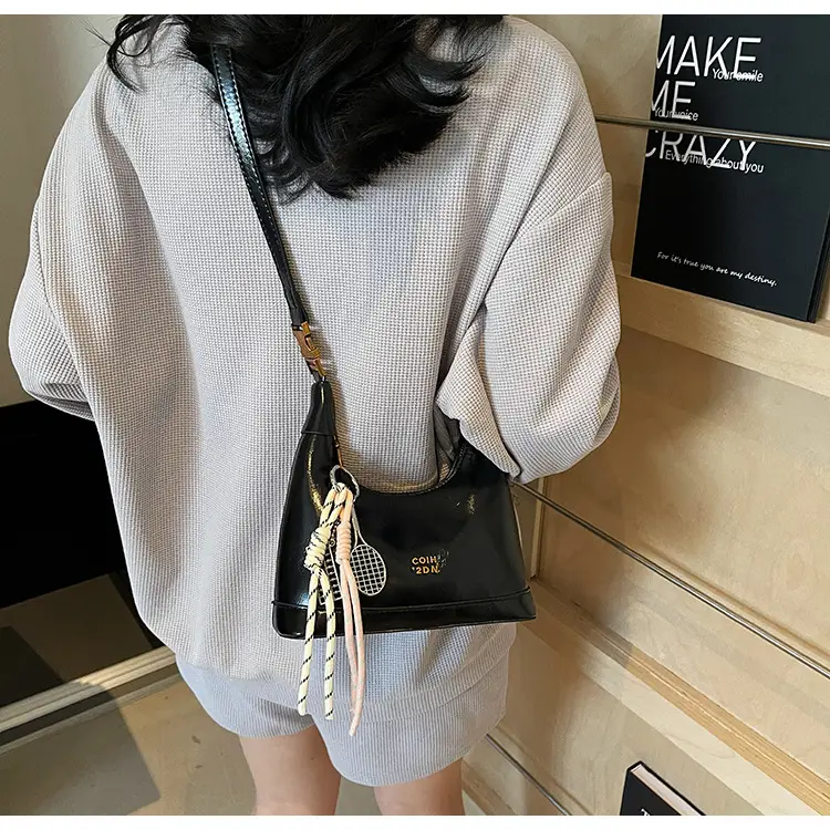 Women Crossbody Bag Brown Leather with Tassel Decor 2026 — feature 26