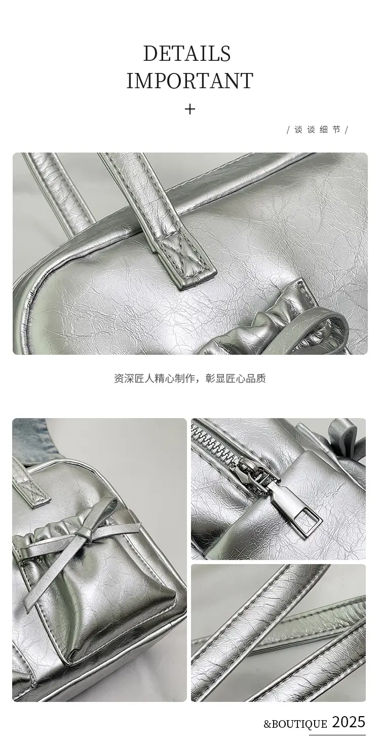 Silver Bow Crossbody Bag for Women 2025 — feature 4