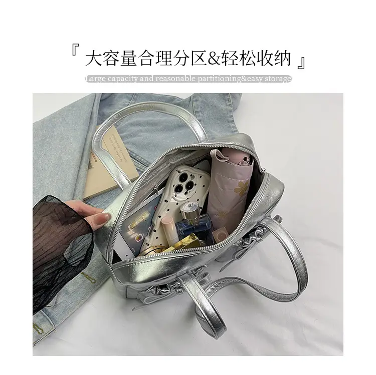Silver Bow Crossbody Bag for Women 2025 — feature 5