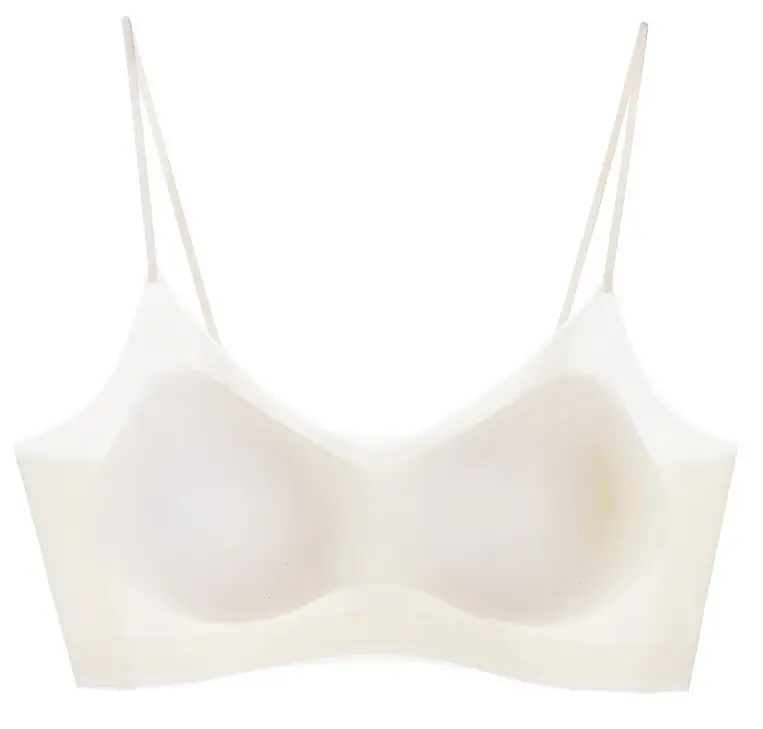 2025 New Ice Silk Underwear Women's Seamless Invisible Beautiful Back Underwear Small Chest Gather Summer Thin Explosive Bra