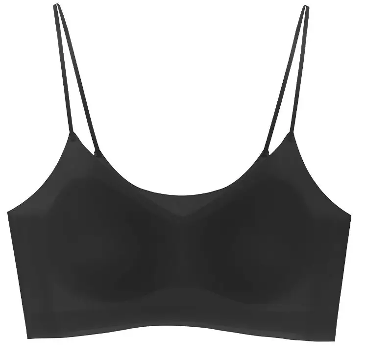 2025 New Ice Silk Underwear Women's Seamless Invisible Beautiful Back Underwear Small Chest Gather Summer Thin Explosive Bra