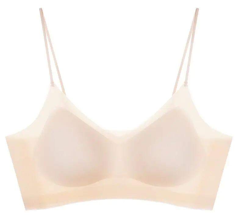 2025 New Ice Silk Underwear Women's Seamless Invisible Beautiful Back Underwear Small Chest Gather Summer Thin Explosive Bra