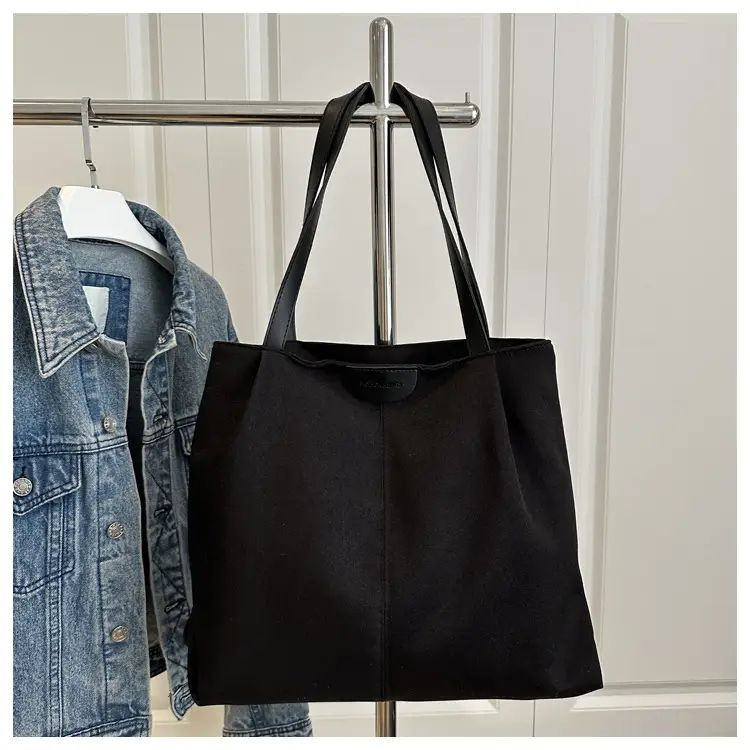Beige Nylon Shoulder Tote Bag Large Capacity Casual Commute — feature 21