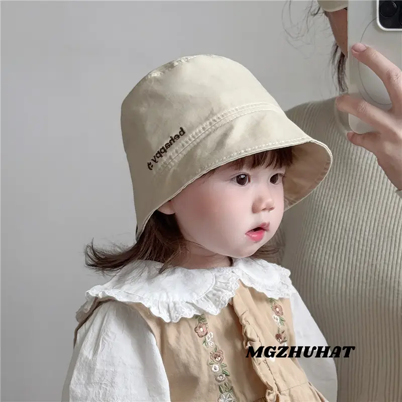 Brown Cotton Sunshade Hat for Boys Spring Autumn - Image 6