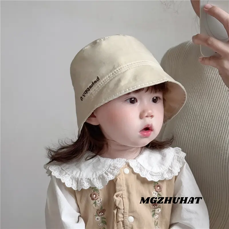 Brown Cotton Sunshade Hat for Boys Spring Autumn - Image 8