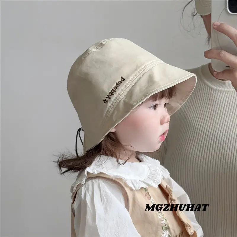 Brown Cotton Sunshade Hat for Boys Spring Autumn - Image 9